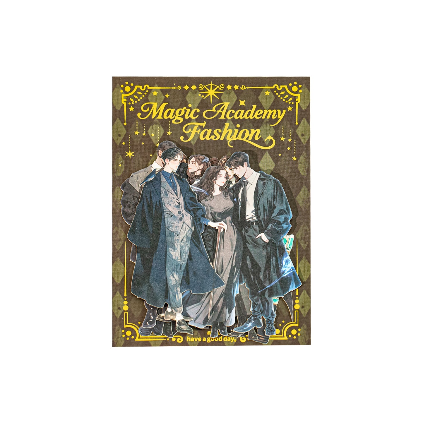 15 Pcs Maigc School Girl Boy PET Stickers MFXYSZ