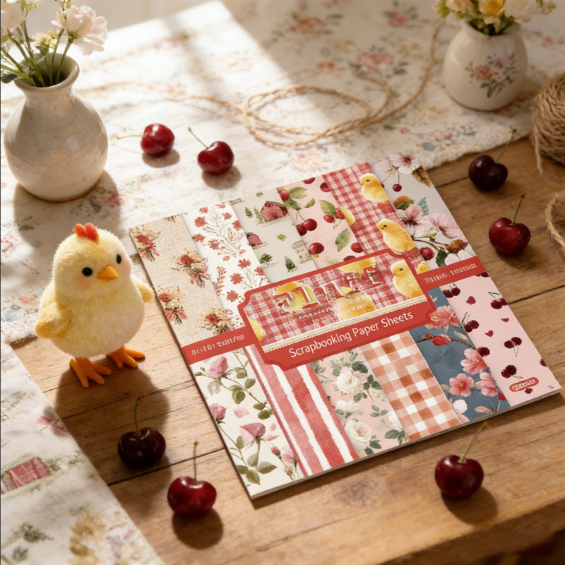 6 inch Fluff Scrapbook Paper Pad SKP445
