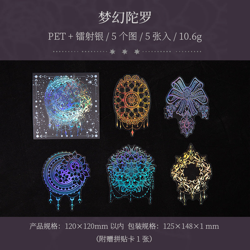 5 Pcs Creative PET Stickers SSXH