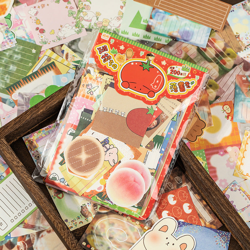 200 Pcs Cute Notepad Paper XQTY