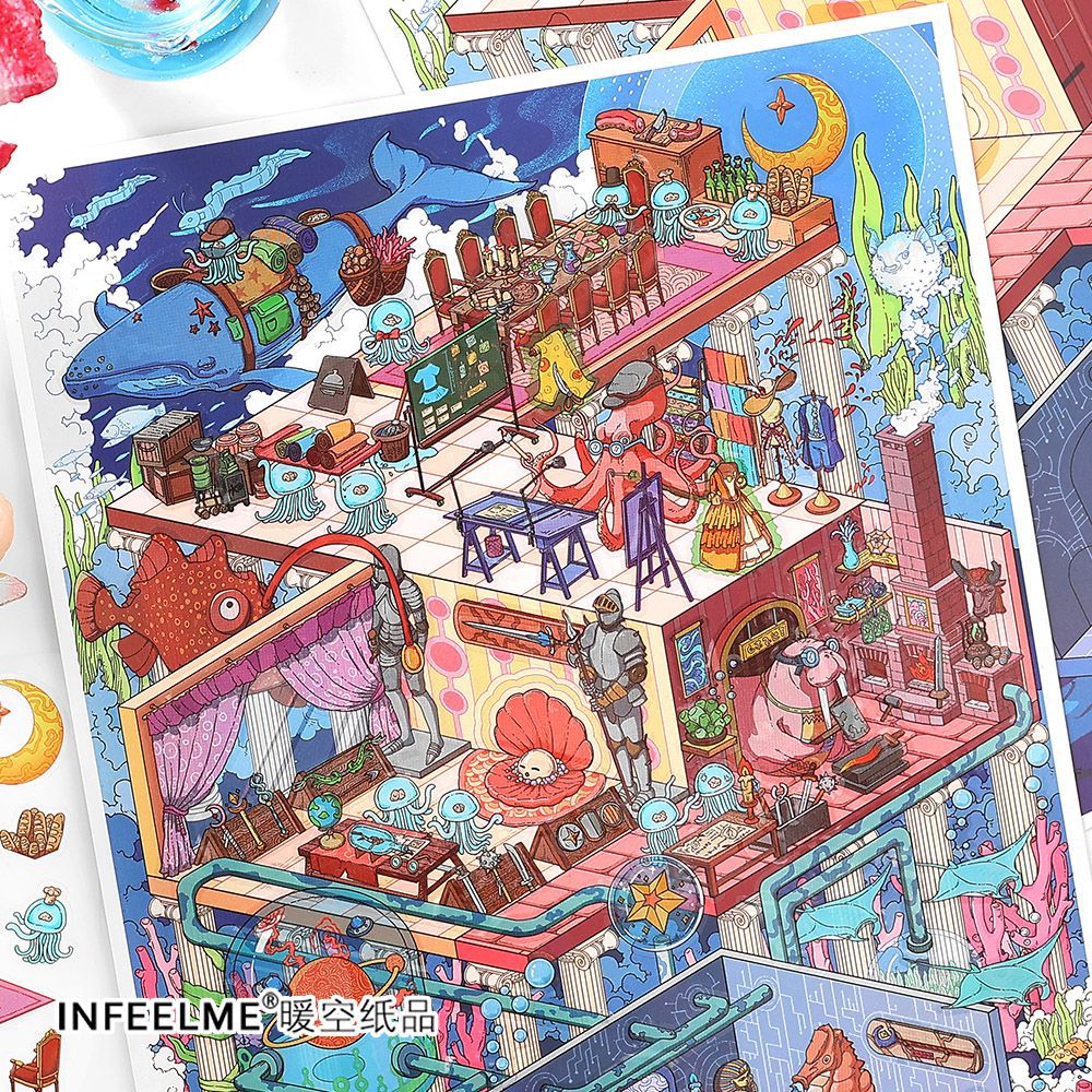 3D Cruise Party Themed DIY Stickers Kit JRYY27