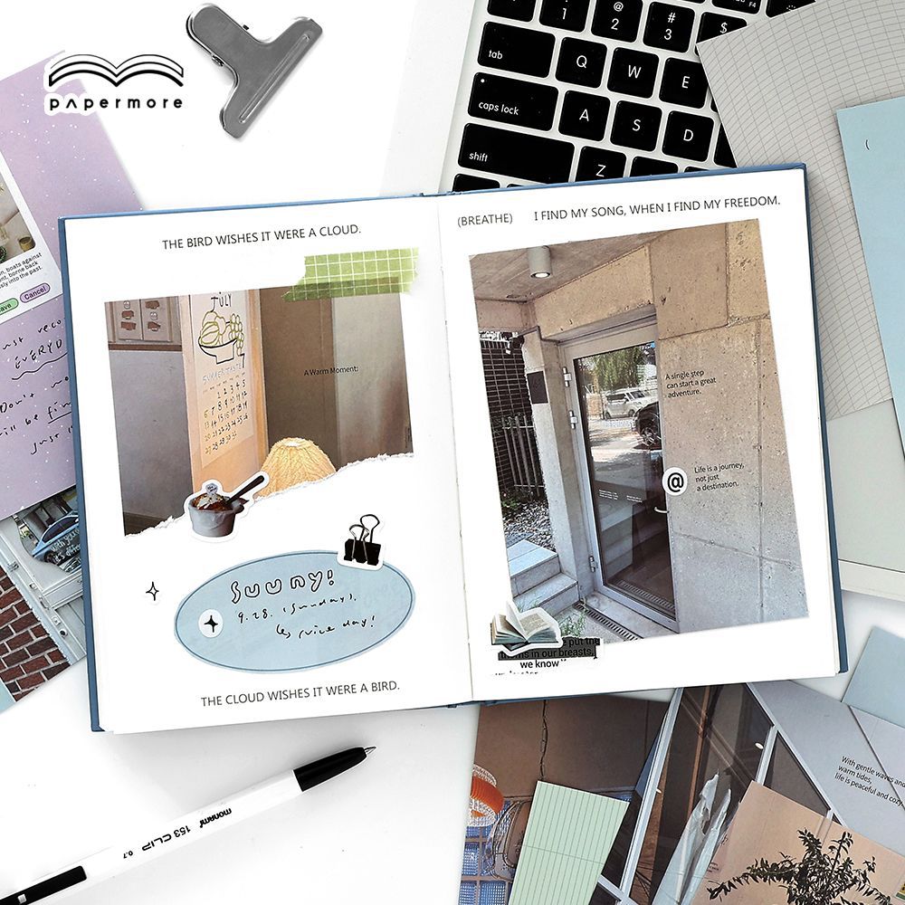 40 Pcs Aesthetic Journal Paper KRJX