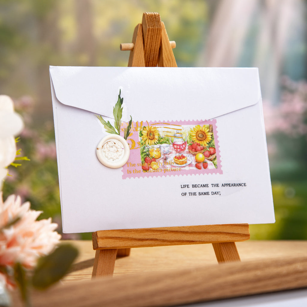 1 Roll Creative Postage Stamp Stickers Tape HYYJ