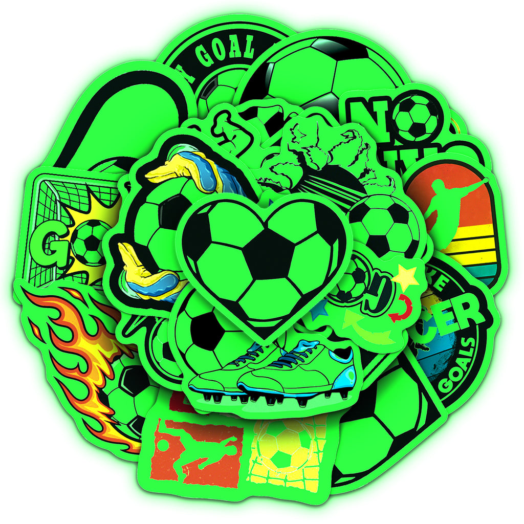 50Pcs Football Theme Waterproof Vinyl Stickers STY09