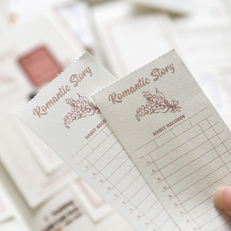 30 Pcs Vintage Notepad Paper AFTX