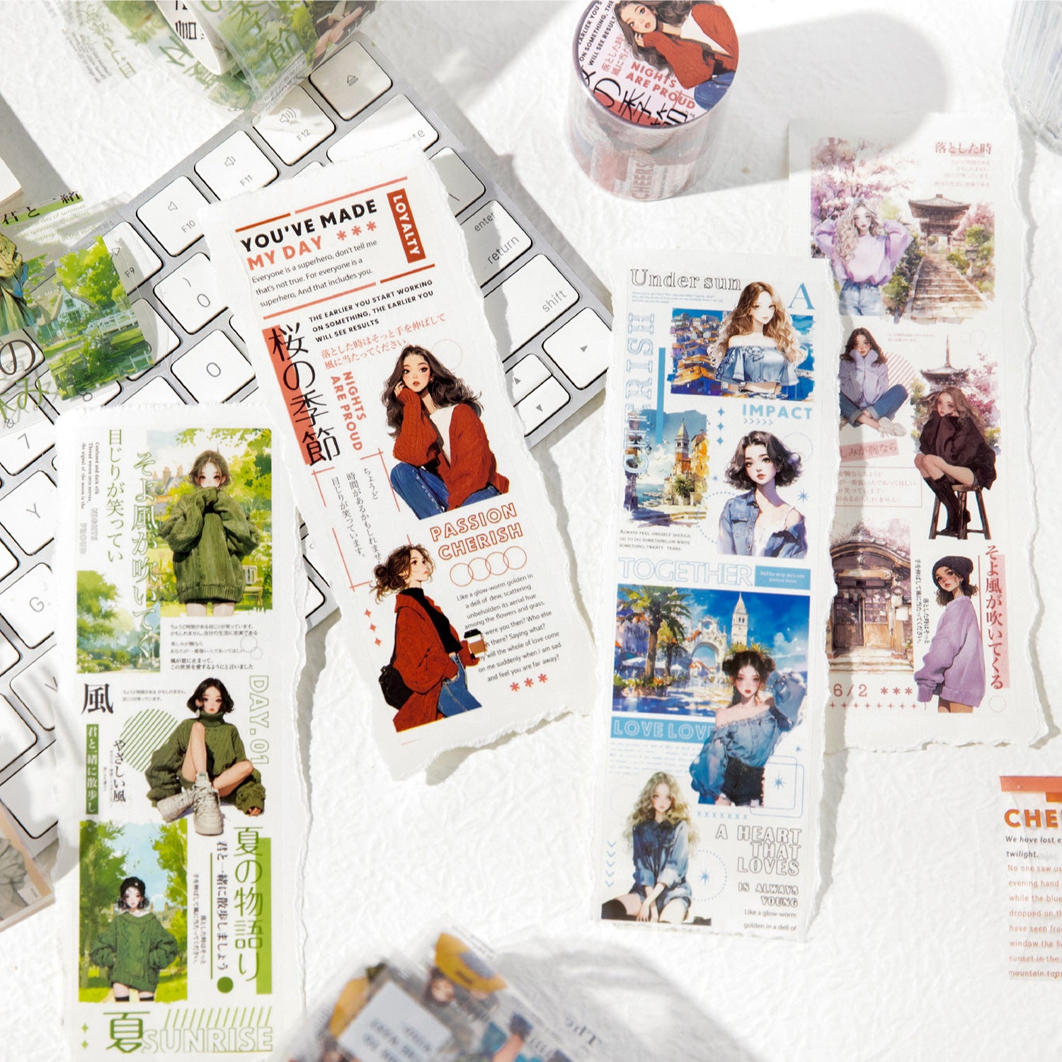 1 Roll Seasonal Girl PET Tape MBJT