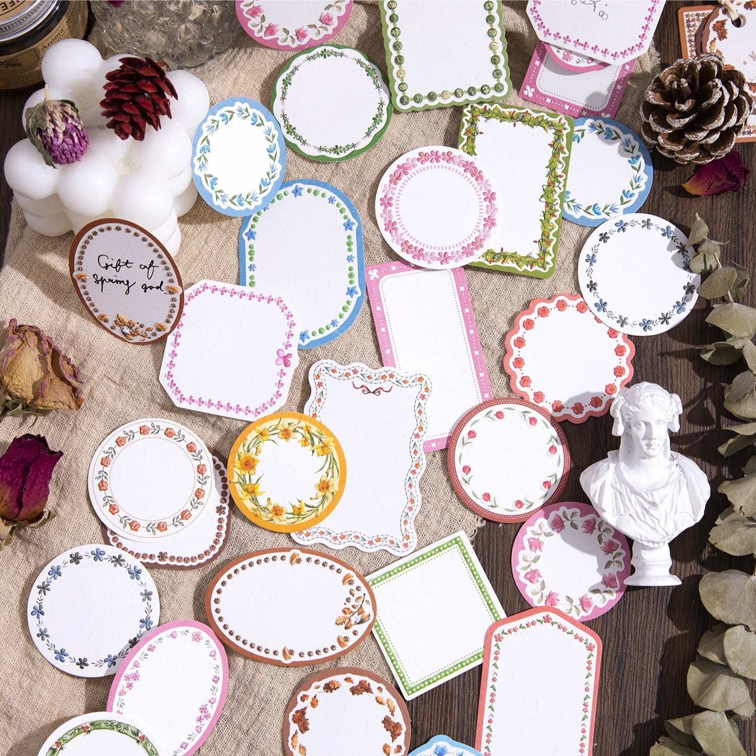 10 Pcs Floral Notepad Paper CSDLW