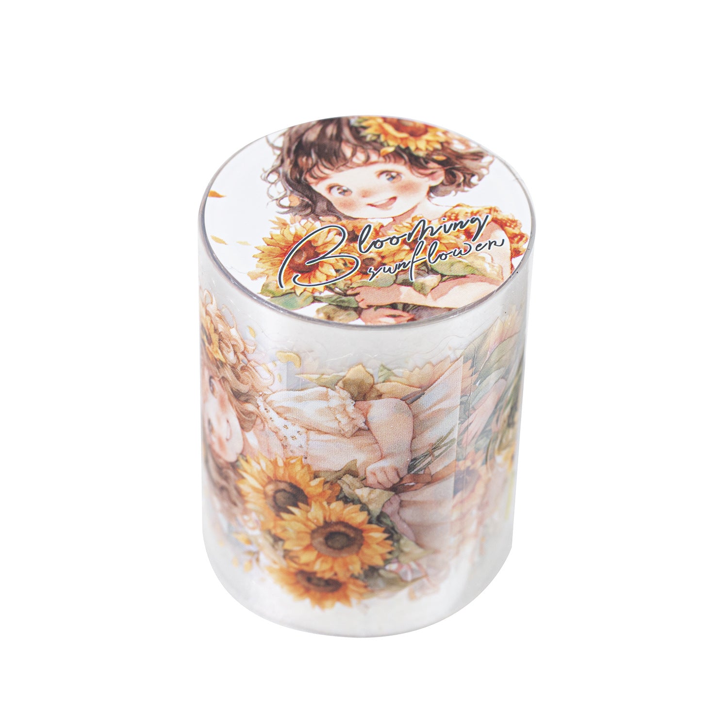 1 Roll Sunflower Garden PET Stickers Tape SFXRK