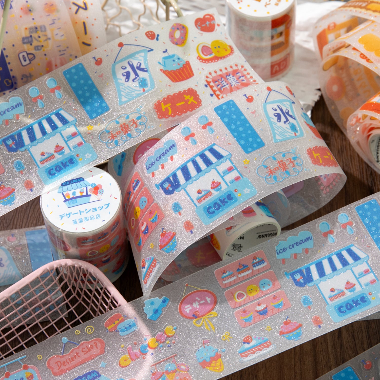 1 Roll Shop Store PET Stickers Tape GWPD
