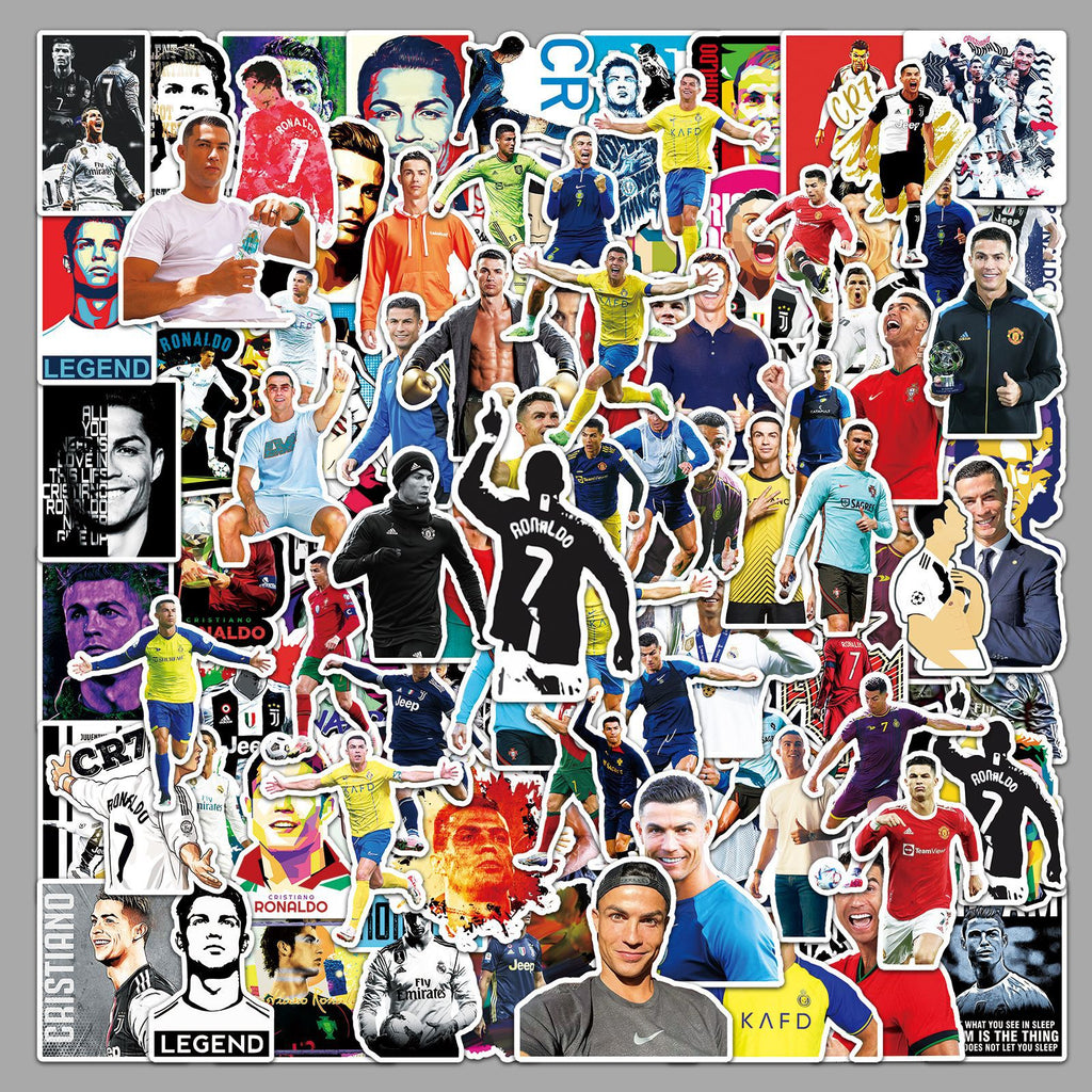 50Pcs Football Theme Waterproof Vinyl Stickers STY05