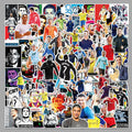 50Pcs Football Theme Waterproof Vinyl Stickers STY05