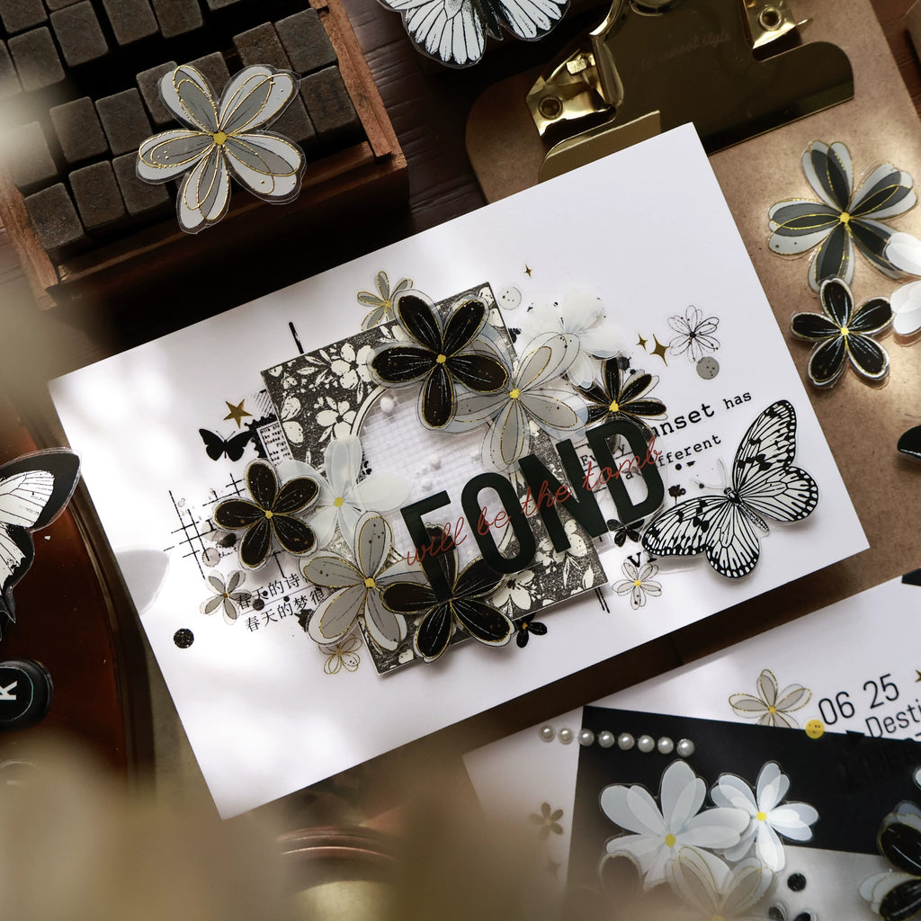 Floral Decorative Tape Rolls- Nocturne Canto