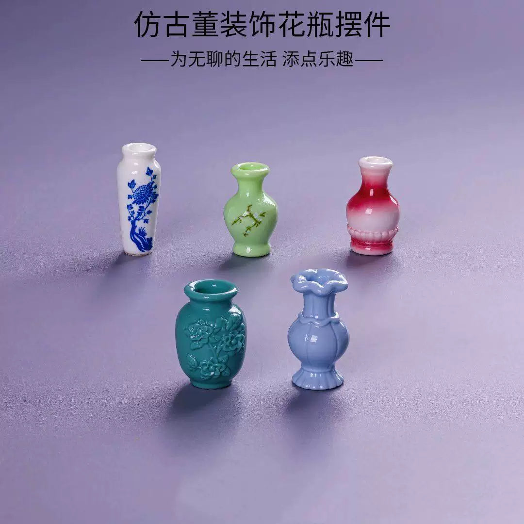 Miniature Vintage Art Vases Desk Buddies