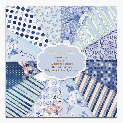 12 inch Scrapbook Paper Pad JYY032