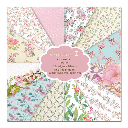 12 inch Scrapbook Paper Pad JYY008
