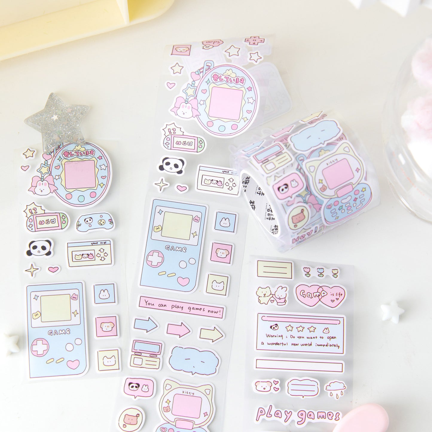 1 Roll Cute Decorive Stickers Tape DZSHJ