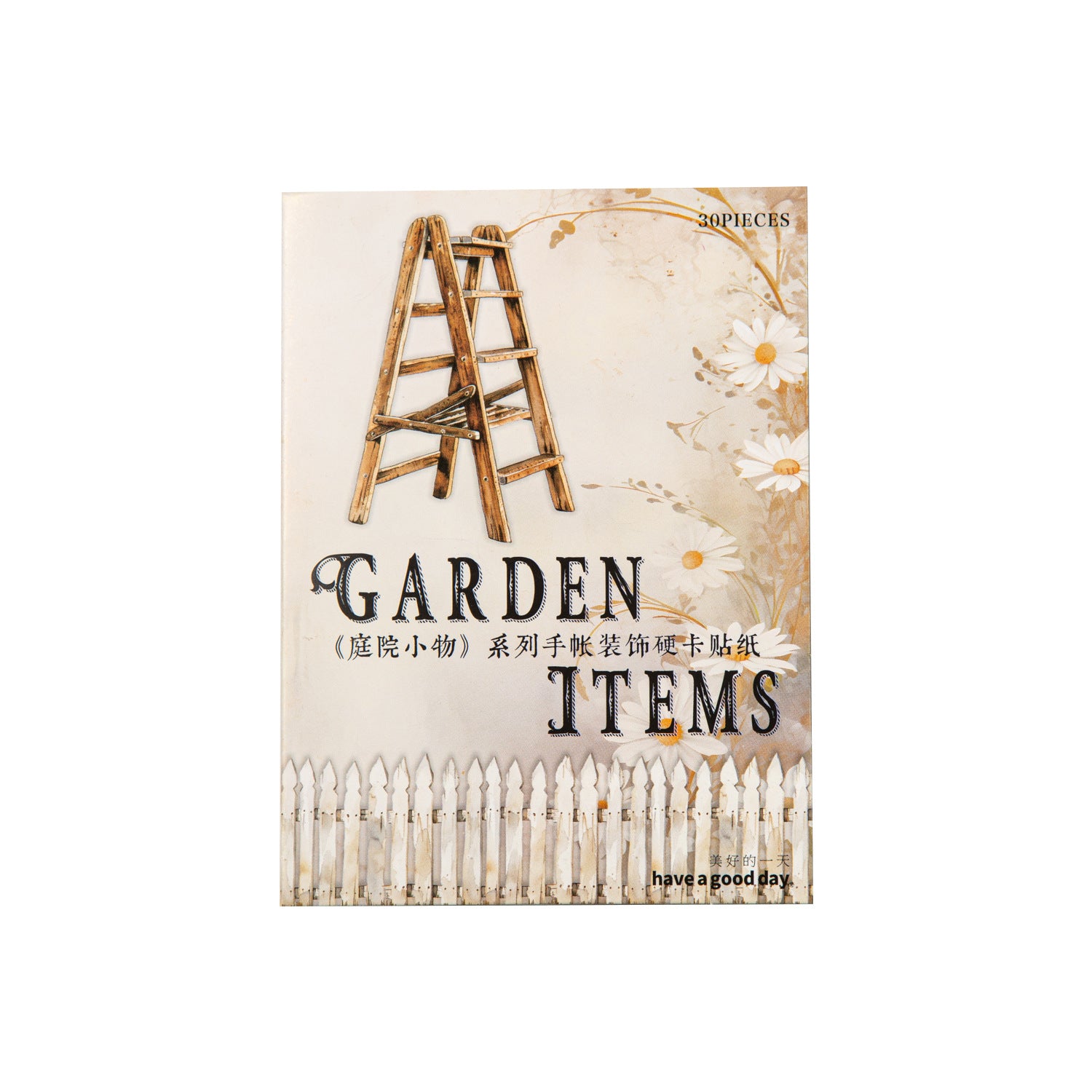 30 Pcs Yard Theme Cardstock Stickers TYXW