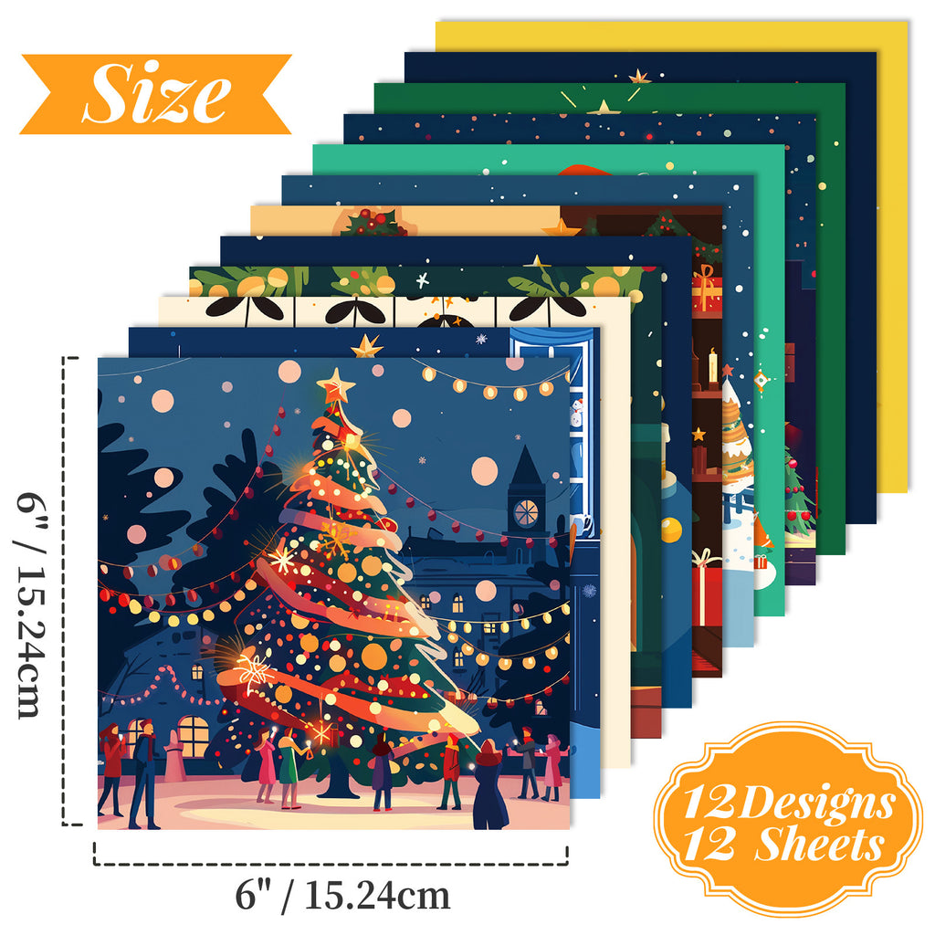 6 inch Christmas Eve Scrapbook Paper Pad PA203