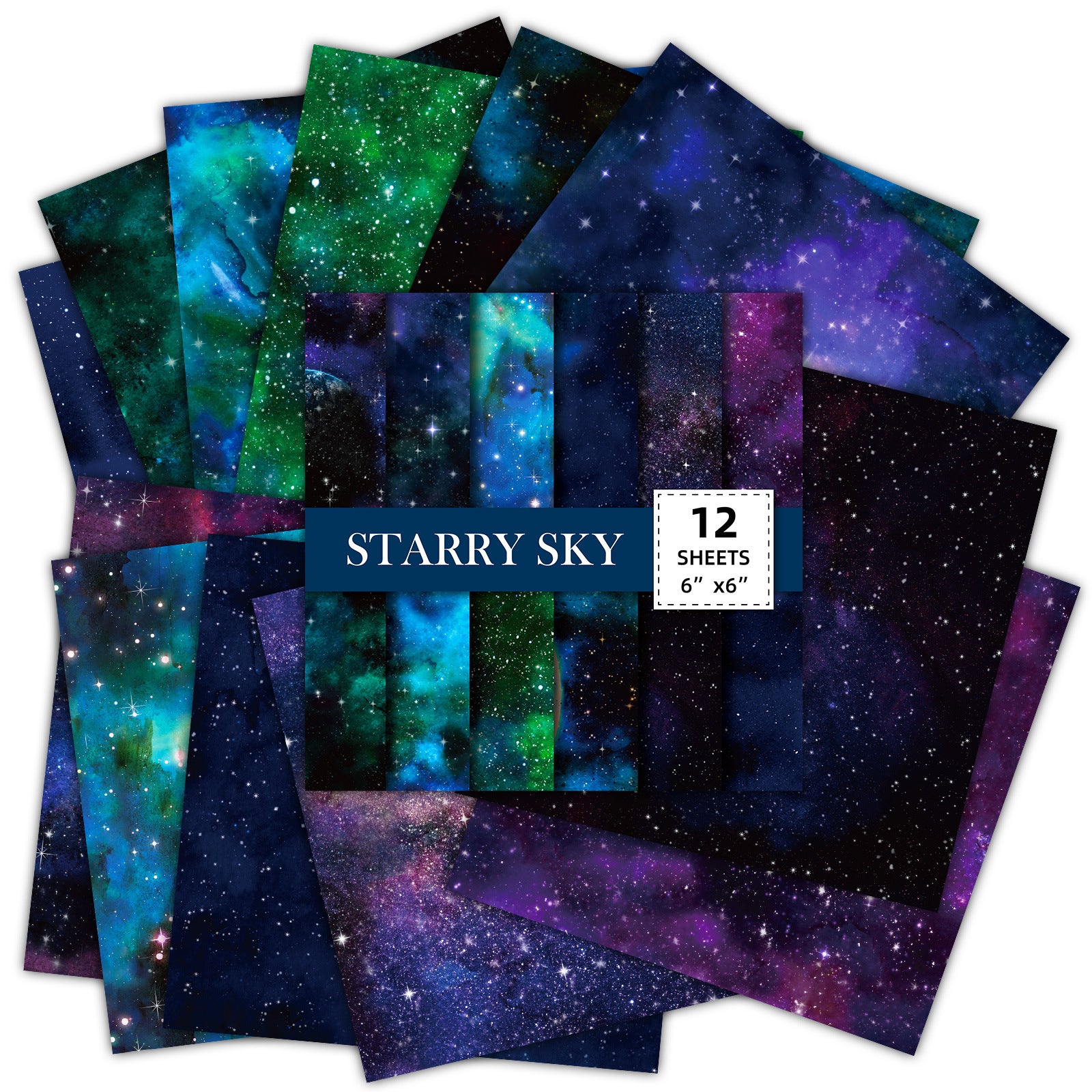 6 inch Galaxy Scrapbook Paper Pad PA309