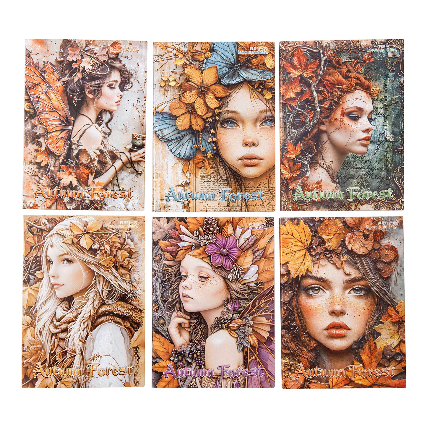 30 Pcs Fairy Autumn Journal Paper QLJM