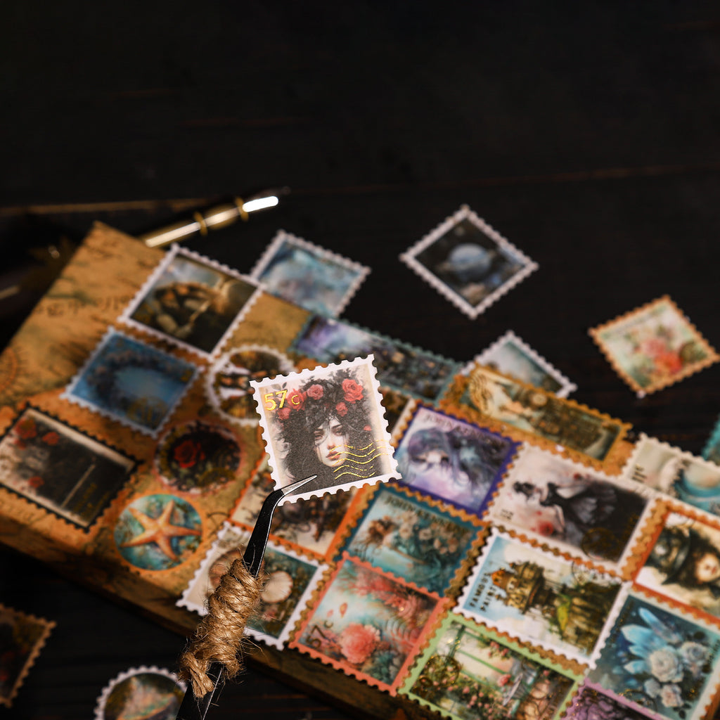 20 Pcs Postage Stamp Stickers SKYC
