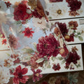 Floral Decorative Tape Rolls- Cinnabar