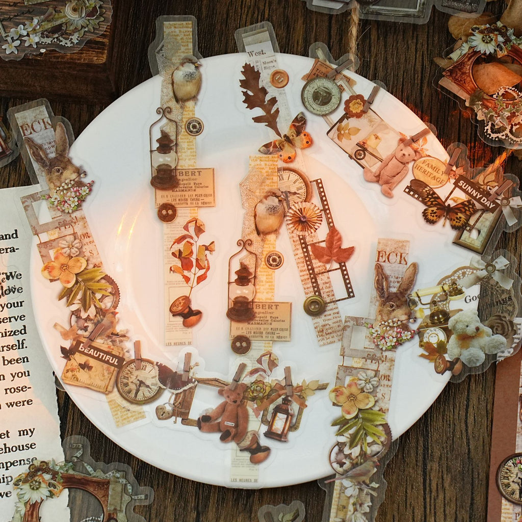 20 Pcs Vintage Collage Stickers MWHY