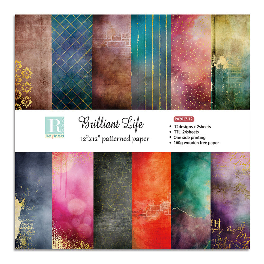 12 inch Scrapbook Paper Pad JYY017