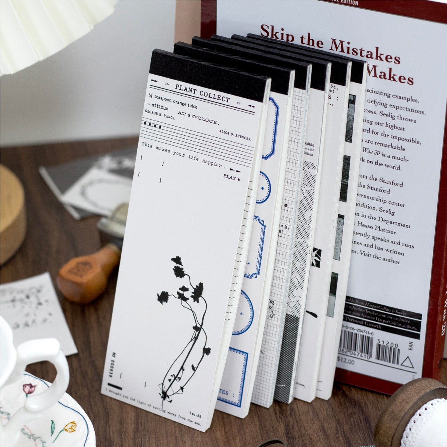 30 Sheets Vintage Notepad LLBJ