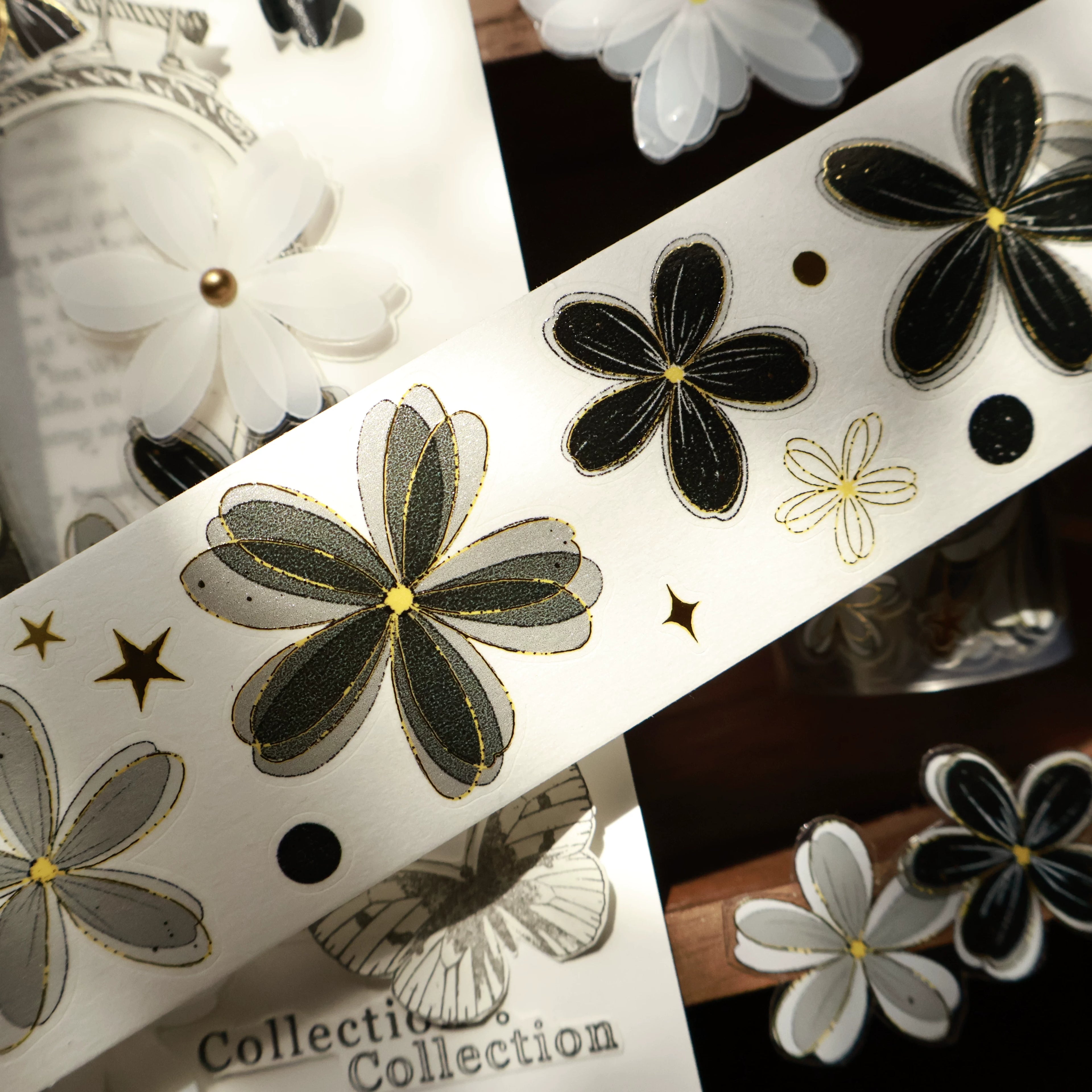 Floral Decorative Tape Rolls- Nocturne Canto