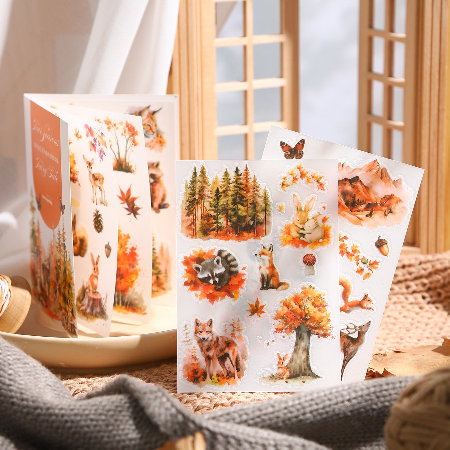 5 Sheets Forest Animal Transfer Stickers SJTH