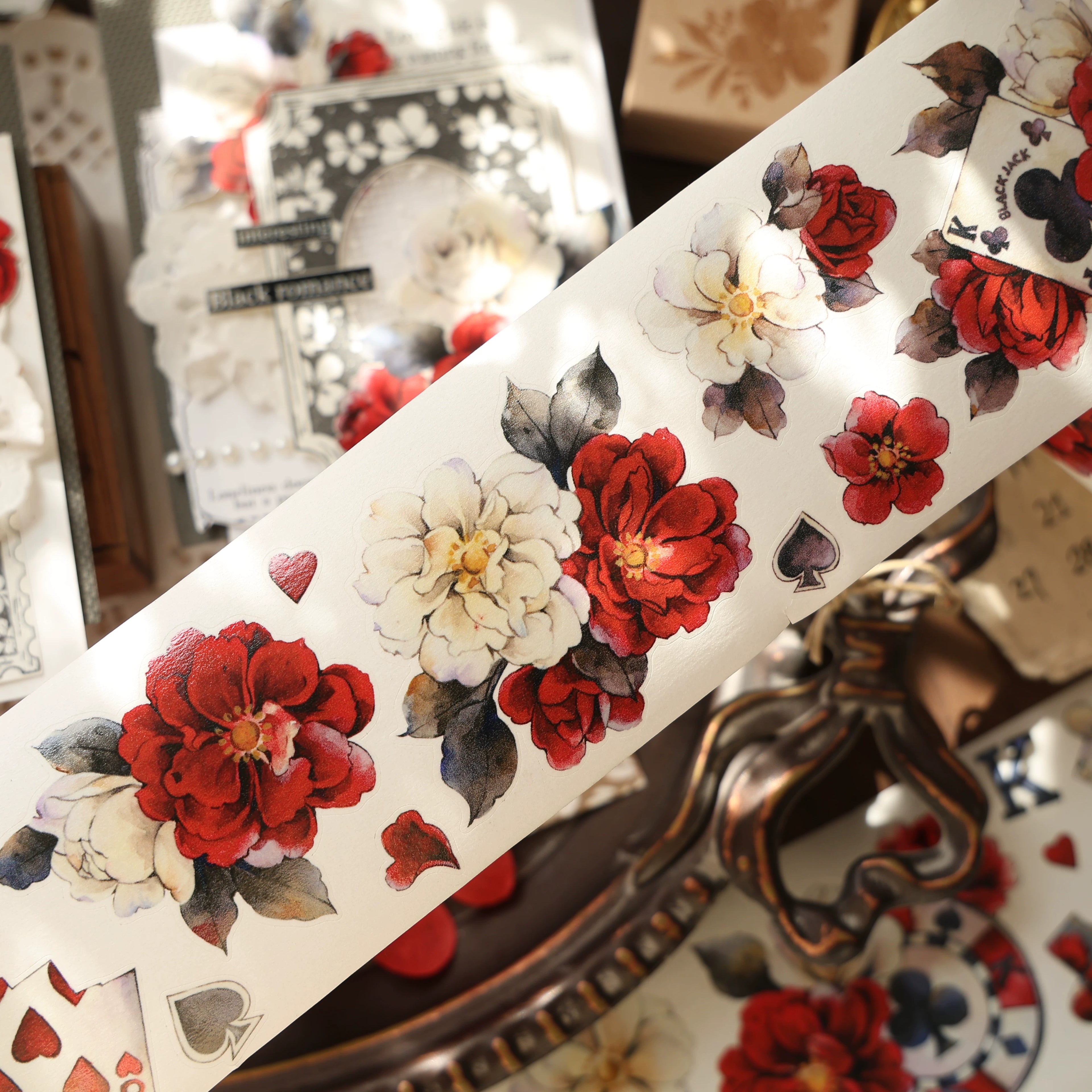 Floral Decorative Tape Rolls- Fortunate Chip