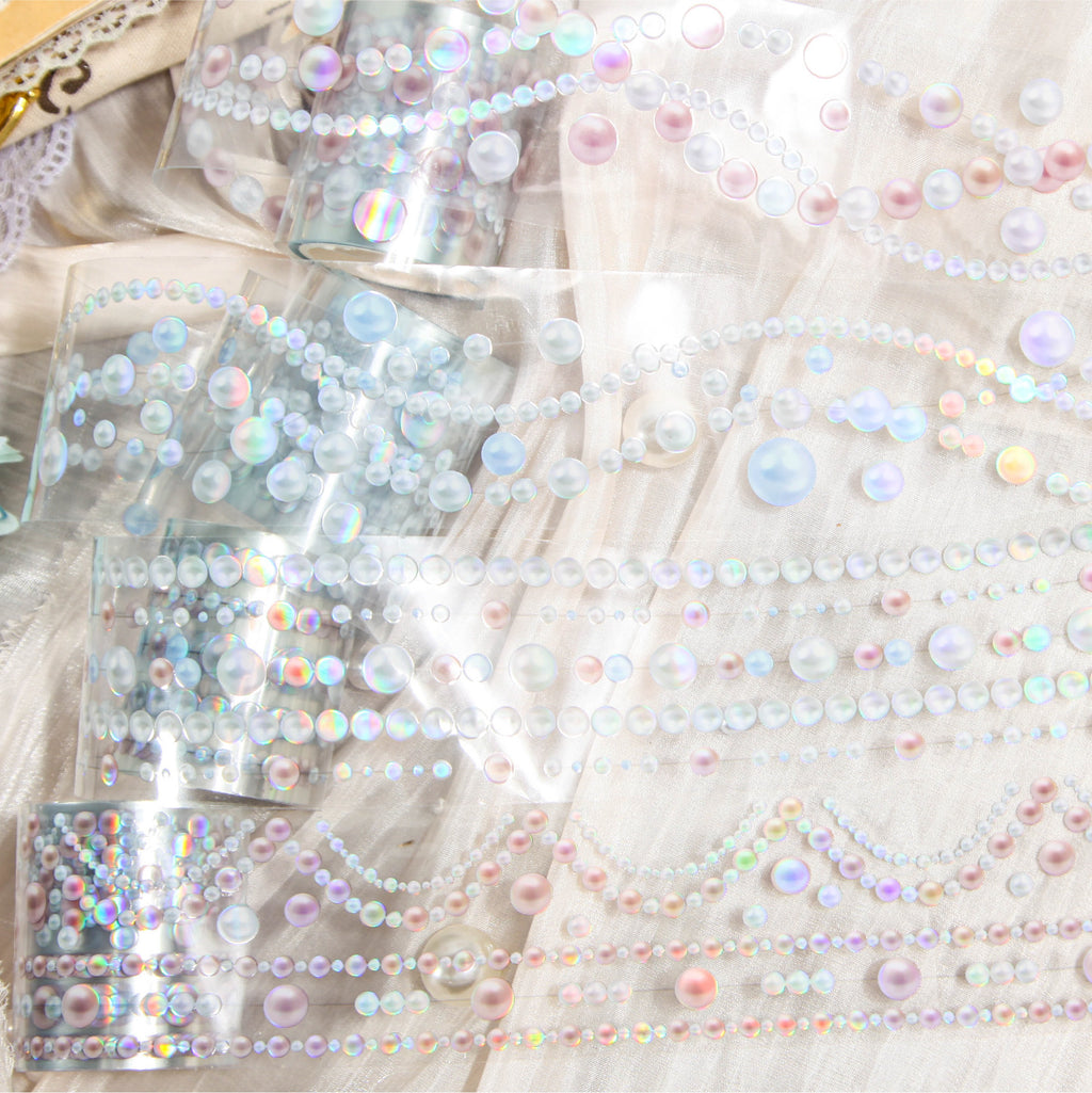 1 Roll Shiny Pearl PET Tape ZGLL