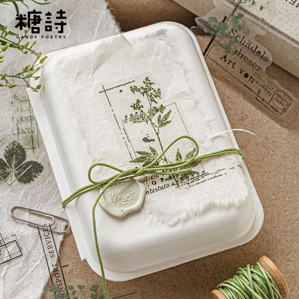 30 Pcs Vintage PET Journal Stickers SGJY