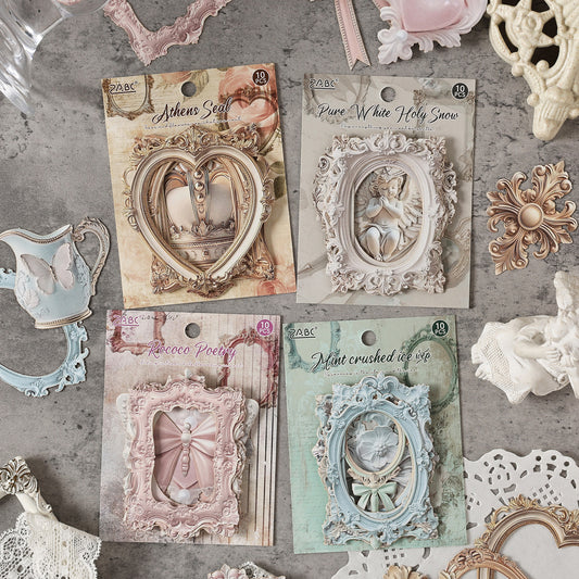 10 Pcs Aesthetic European Journal Stickers YZOF