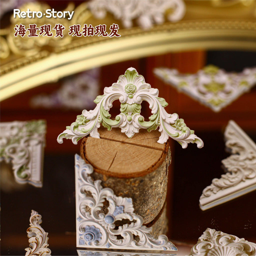 20 Pcs 3D Sculpture Themed Cardstock Stickers FDXL