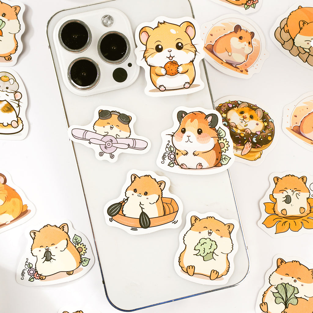 46 Pcs Hamster Stickers CSMMD