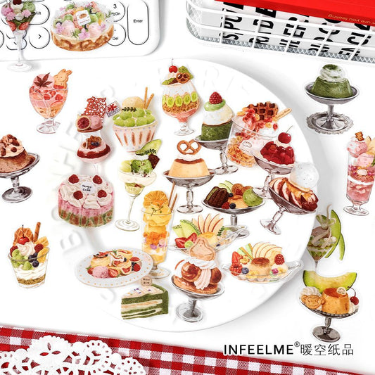 15 Pcs Dessert PET Stickers ZHCD