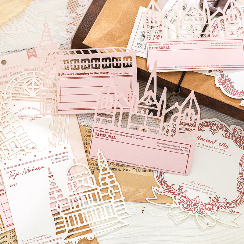 10 Pcs Travel Theme Journal Paper ZYSJ