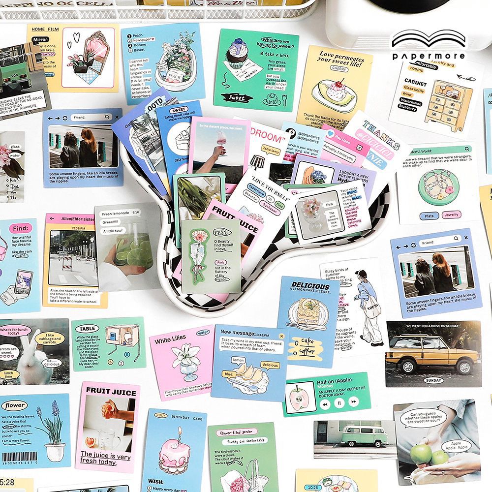 40 Pcs Lifestyle Journal Stickers MMRZ