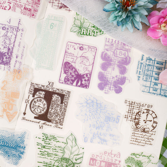 16 Pcs Vintage Junk Journal Stickers CLXL