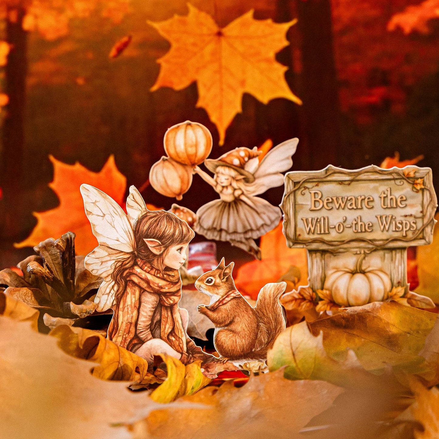 30 Pcs Autumn Themed Journal Stickers QRZJ