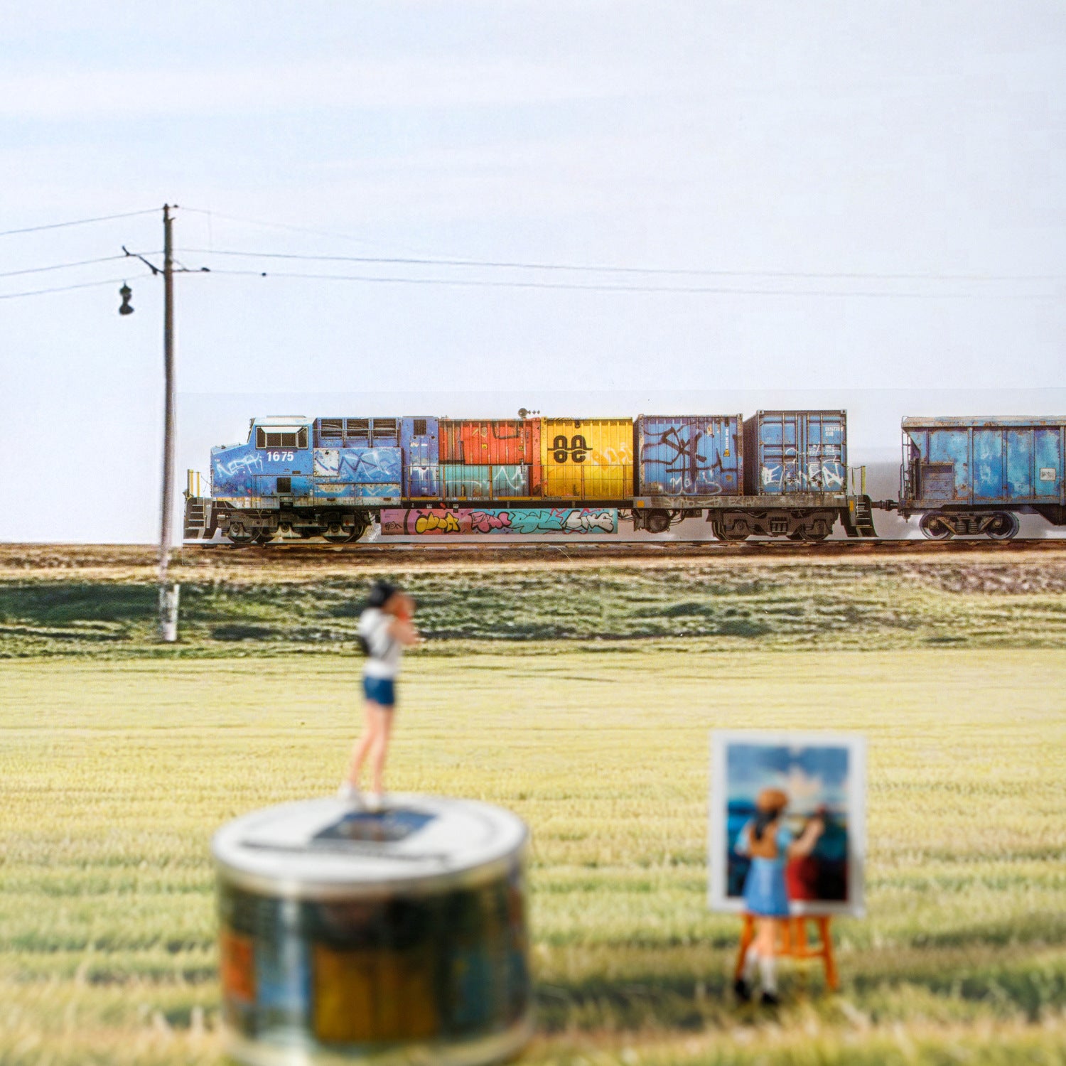 1 Roll Railway Themed PET Tape TGLX