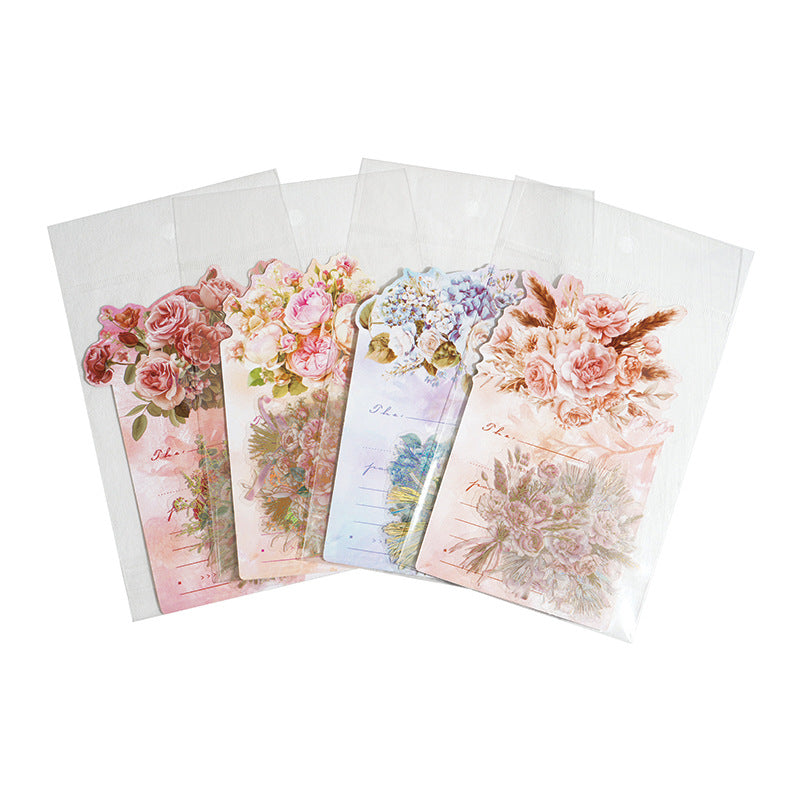 10 Pcs Flower Bouquet PET Stickers HDSY