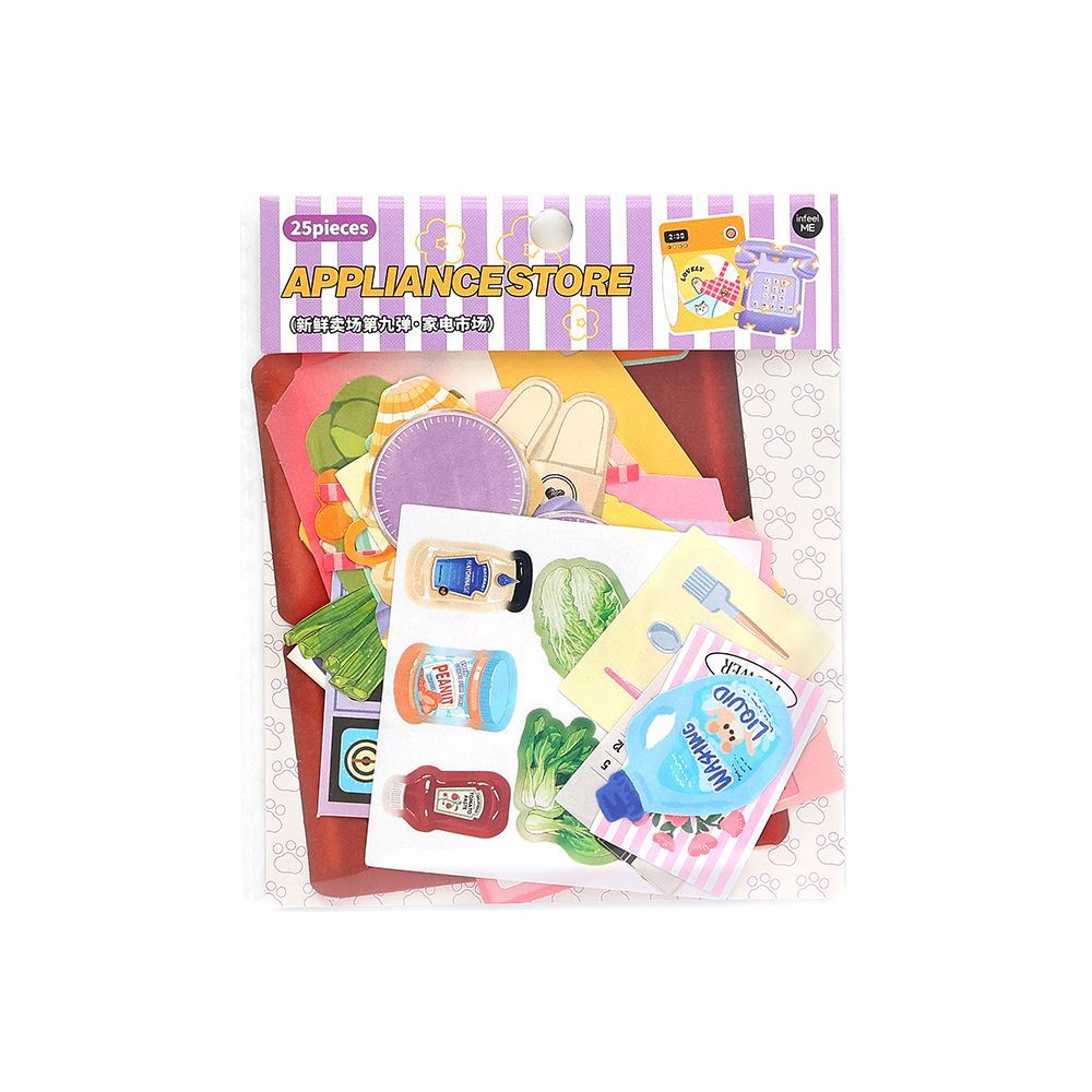 25 Pcs Lifestyle Journal Paper and Stickers Kit XXMC9