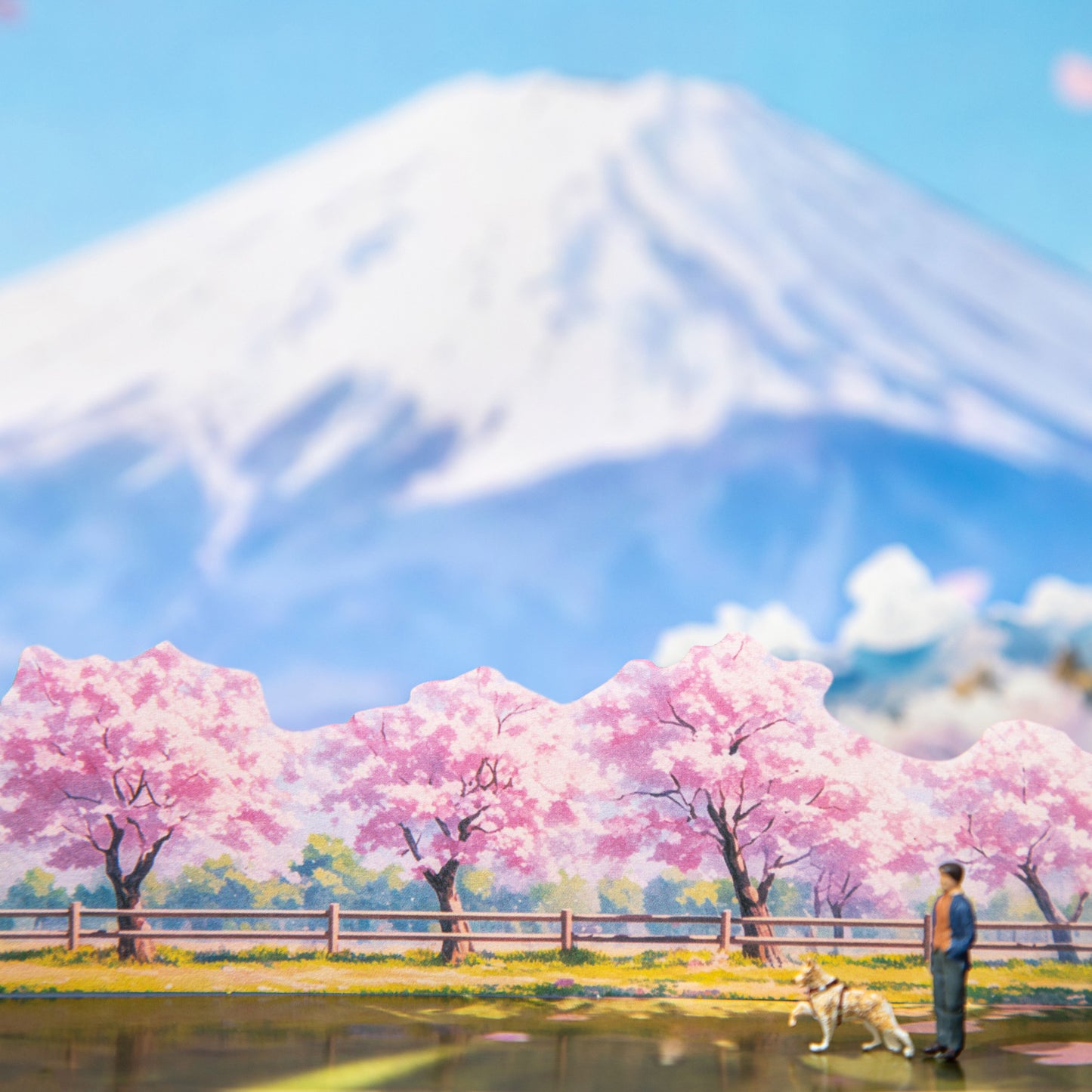 10 Pcs Seasonal Mountain Landscape PET Stickers ZRZL