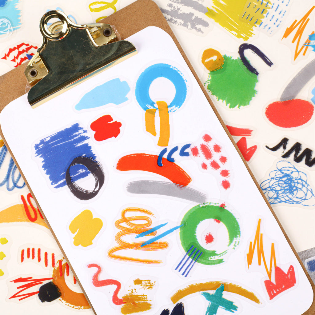 20 Pcs Paint Theme PET Stickers YSYXL