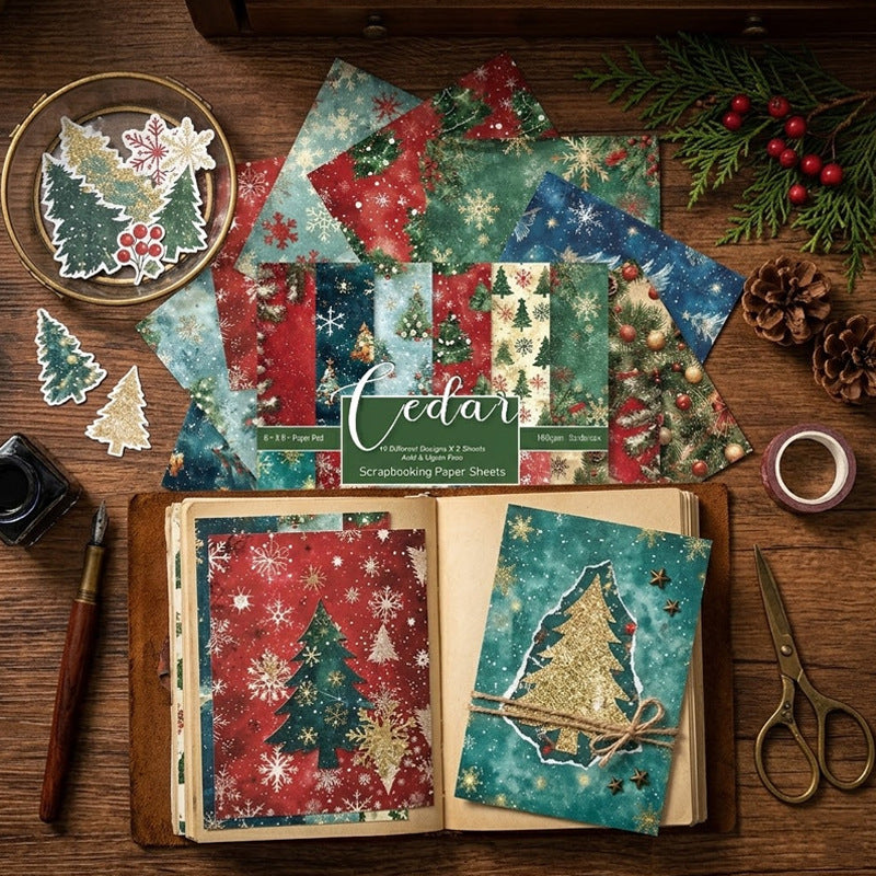 6 inch Christmas Scrapbook Paper Pad SKP2614