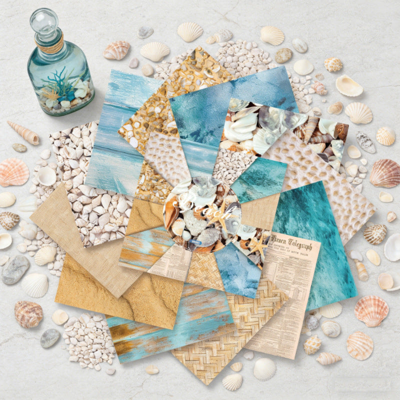 6 inch Beach Scrapbook Paper Pad SKP603