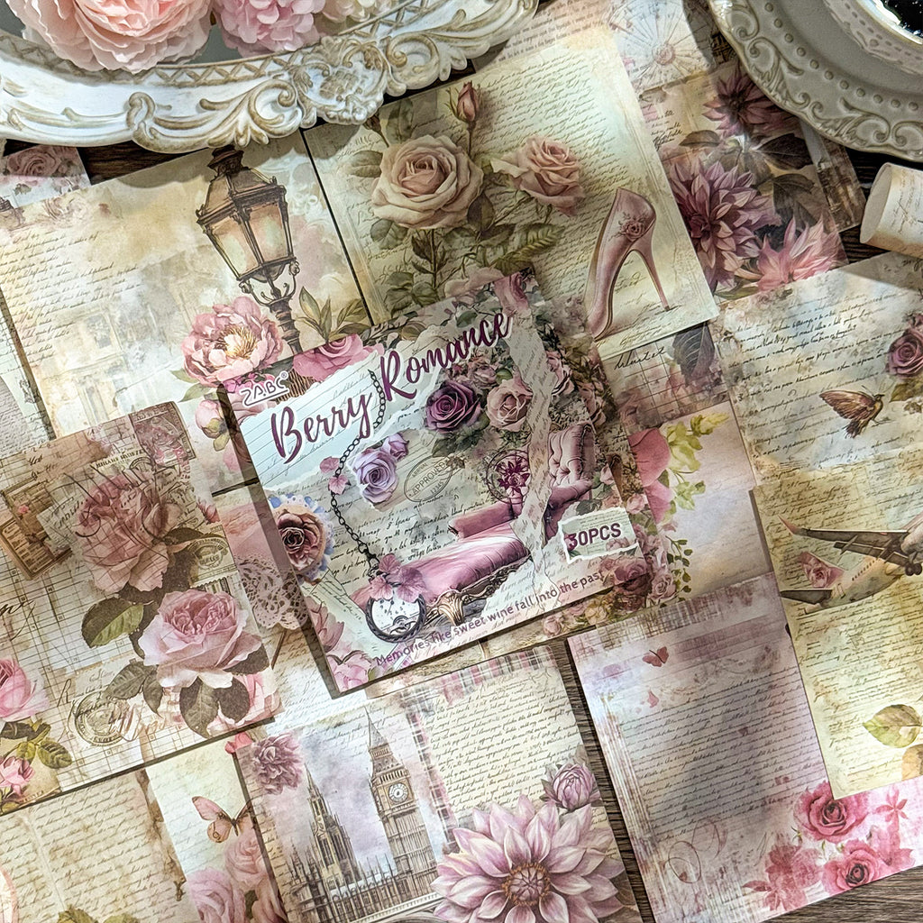 30 Sheets Vitntage Journal Paper JJCC